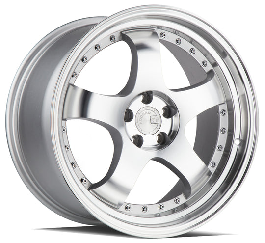 AH031895510035SMF - Aodhan AH03 18X9.5 5X100 ET 35mm Silver with Machined Face - Aodhan Wheels Canada