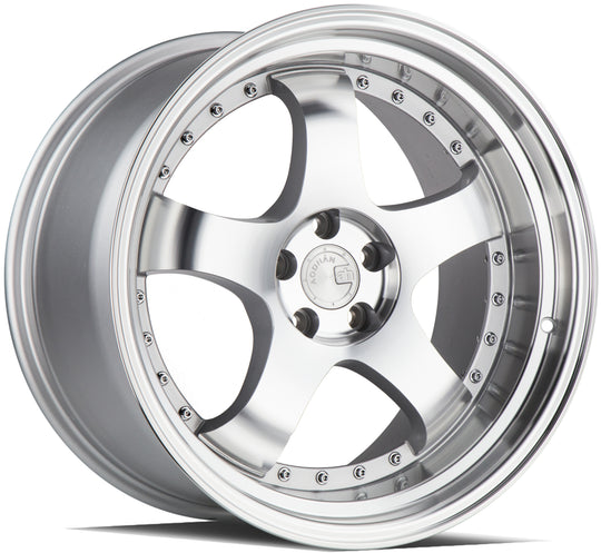 AH0319115114322SML - Aodhan AH03 19X11 5X114.3 ET 22mm Silver with Machined Face - Aodhan Wheels Canada