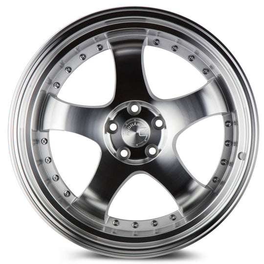AH0319955114322SML - Aodhan AH03 19X9.5 5X114.3 ET 22mm Silver with Machined Face - Aodhan Wheels Canada