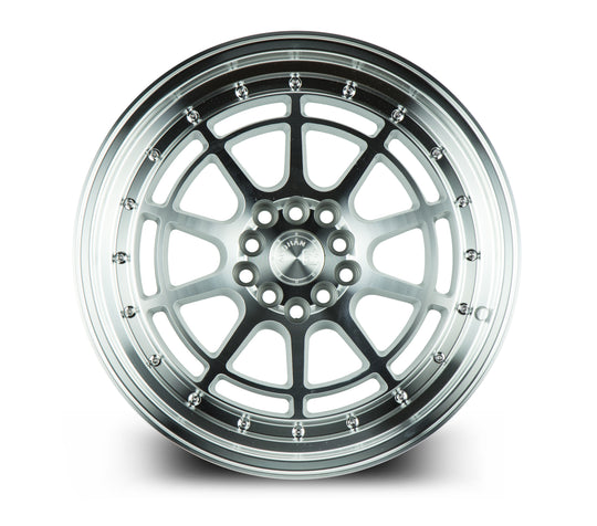 AH0417905100114325SML - Aodhan AH04 17X9 5X114.3 / 5X100 ET 25mm Silver with Machined Face - Aodhan Wheels Canada