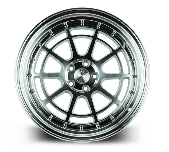 AH041895510035SML - Aodhan AH04 18X9.5 5X100 ET 35mm Silver with Machined Face - Aodhan Wheels Canada