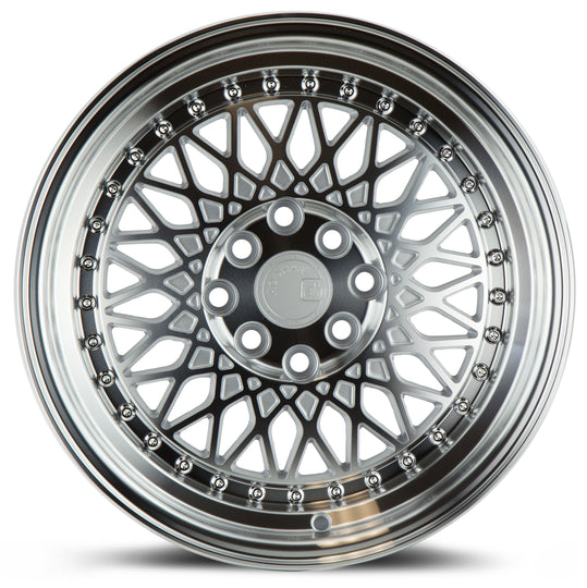 AH0515804100114320SMF - Aodhan AH05 15X8 4X114.3 / 4X100 ET 20mm Silver with Machined Face - Aodhan Wheels Canada