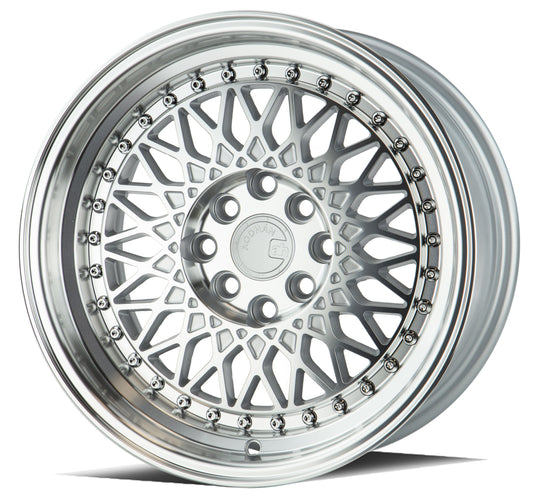 AH0515804100114320SMF - Aodhan AH05 15X8 4X114.3 / 4X100 ET 20mm Silver with Machined Face - Aodhan Wheels Canada