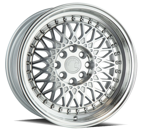 AH0515804100114320SMF - Aodhan AH05 15X8 4X114.3 / 4X100 ET 20mm Silver with Machined Face - Aodhan Wheels Canada