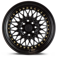 Load image into Gallery viewer, AH0516804100114315FB - Aodhan AH05 16X8 4X114.3 / 4X100 ET 15mm Gloss Black with Gold Rivets - Aodhan Wheels Canada