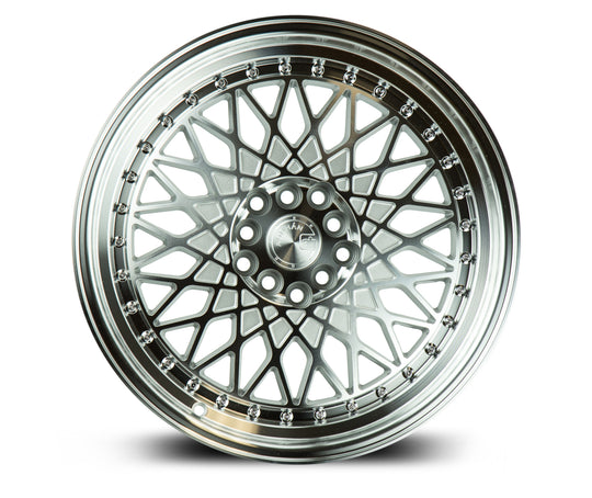 AH0516804100114315SMF - Aodhan AH05 16X8 4X100 / 4X114.3 ET 15mm Silver with Machined Face - Aodhan Wheels Canada