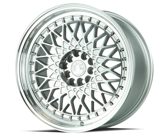 AH0516804100114315SMF - Aodhan AH05 16X8 4X100 / 4X114.3 ET 15mm Silver with Machined Face - Aodhan Wheels Canada
