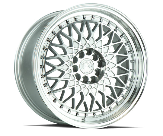 AH0516804100114315SMF - Aodhan AH05 16X8 4X100 / 4X114.3 ET 15mm Silver with Machined Face - Aodhan Wheels Canada