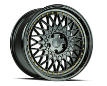 Load image into Gallery viewer, AH0518855114335FB - Aodhan AH05 18X8.5 5X114.3 ET 35mm Gloss Black with Gold Rivets - Aodhan Wheels Canada