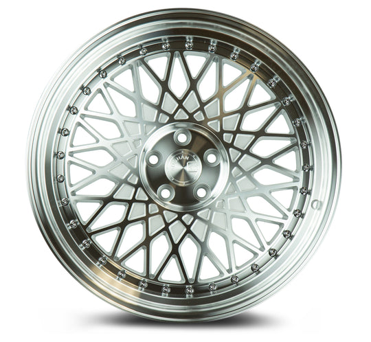 AH051895510035SMF - Aodhan AH05 18X9.5 5X100 ET 35mm Silver with Machined Face - Aodhan Wheels Canada
