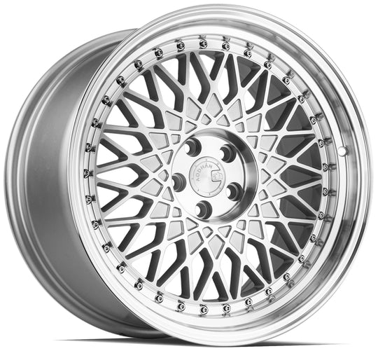 AH051895510035SMF - Aodhan AH05 18X9.5 5X100 ET 35mm Silver with Machined Face - Aodhan Wheels Canada