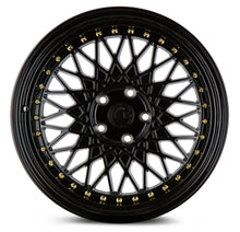 Charger l'image dans la galerie, AH0518955114335FB - Aodhan AH05 18X9.5 5X114.3 ET 35mm Gloss Black with Gold Rivets - Aodhan Wheels Canada