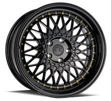 Charger l'image dans la galerie, AH0518955114335FB - Aodhan AH05 18X9.5 5X114.3 ET 35mm Gloss Black with Gold Rivets - Aodhan Wheels Canada