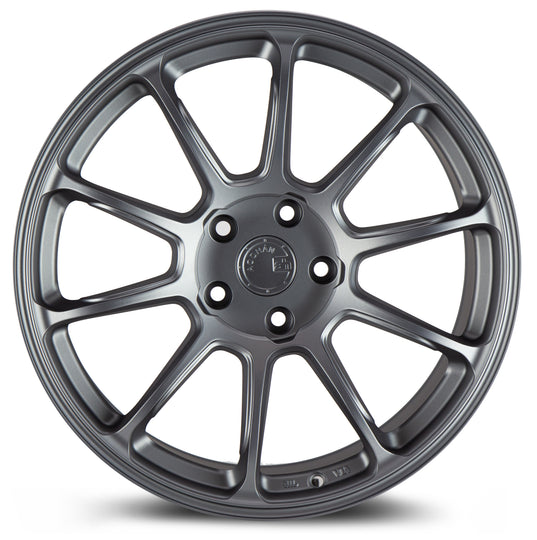 AH061790510035MG - Aodhan AH06 17X9 5X100 ET 35mm Matte Gray - Aodhan Wheels Canada