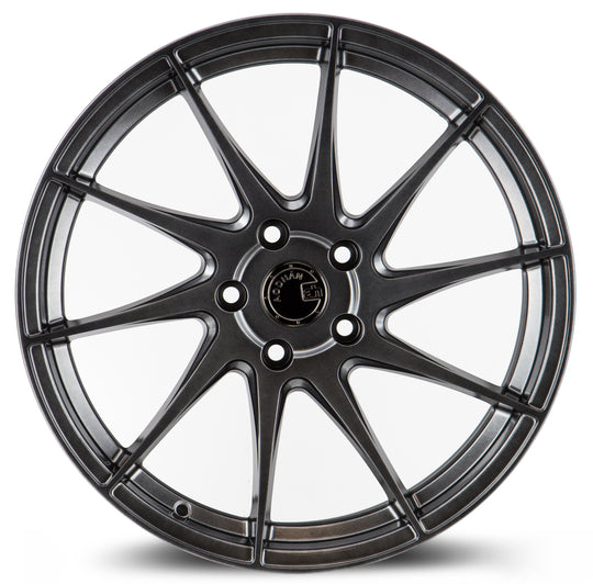AH91885510035HB_P - Aodhan AH09 (Passenger Side) 18X8.5 5X100 ET 35mm Hyper Black - Aodhan Wheels Canada