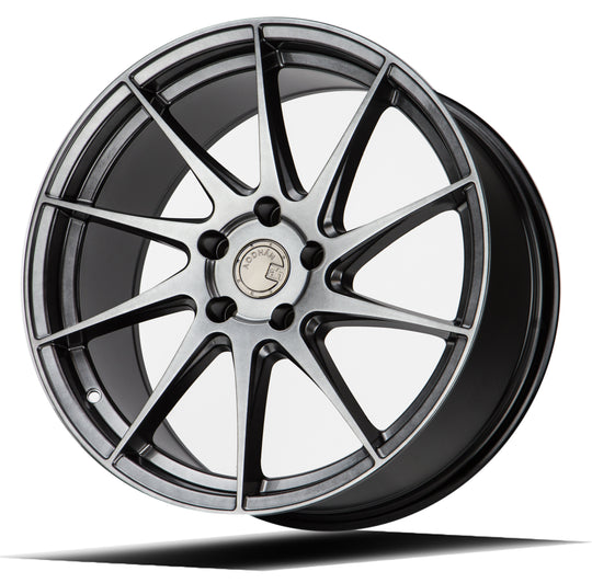 AH91885510035HB_P - Aodhan AH09 (Passenger Side) 18X8.5 5X100 ET 35mm Hyper Black - Aodhan Wheels Canada