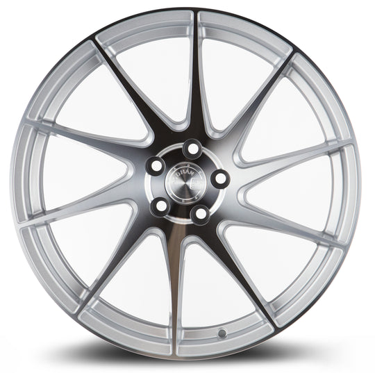 AH91885510035SMF_P - Aodhan AH09 (Passenger Side ) 18X8.5 5X100 ET 35mm Gloss Silver Machined Face - Aodhan Wheels Canada