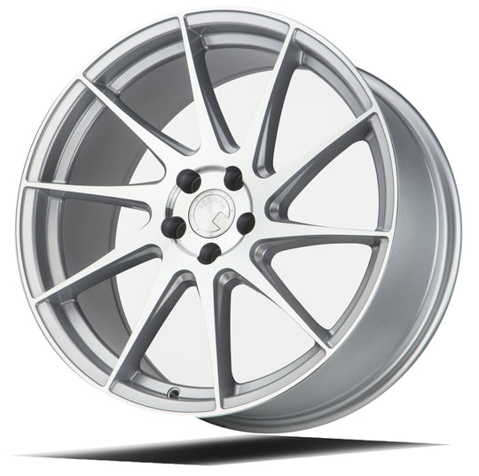 AH91885510035SMF_P - Aodhan AH09 (Passenger Side ) 18X8.5 5X100 ET 35mm Gloss Silver Machined Face - Aodhan Wheels Canada
