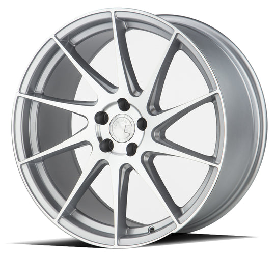 AH91885510035SMF_P - Aodhan AH09 (Passenger Side ) 18X8.5 5X100 ET 35mm Gloss Silver Machined Face - Aodhan Wheels Canada