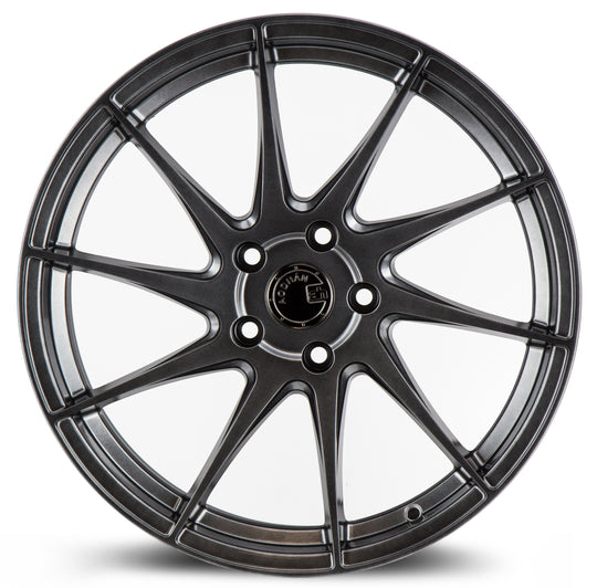 AH91885510835HB_D - Aodhan AH09 (Driver Side) 18X8.5 5X108 ET 35mm Hyper Black - Aodhan Wheels Canada