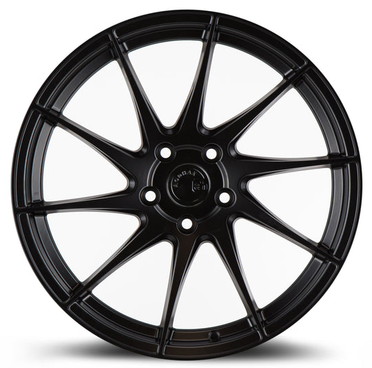 AH91885510835MB_D - Aodhan AH09 (Driver Side) 18X8.5 5X108 ET 35mm Matte Black - Aodhan Wheels Canada
