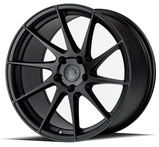 AH91885511235MB_P - Aodhan AH09 (Passenger Side) 18X8.5 5X112 ET 35mm Matte Black - Aodhan Wheels Canada