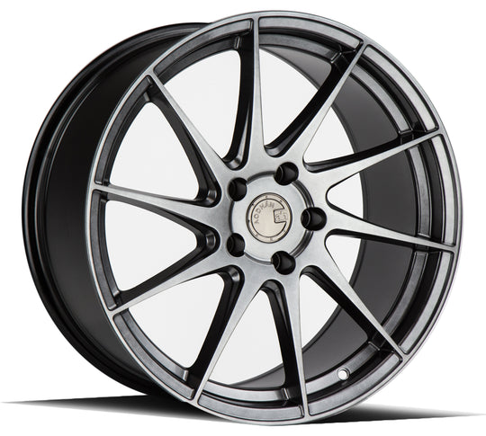 AH91885511435HB_D - Aodhan AH09 (Driver Side) 18X8.5 5X114.3 ET 35mm Hyper Black - Aodhan Wheels Canada