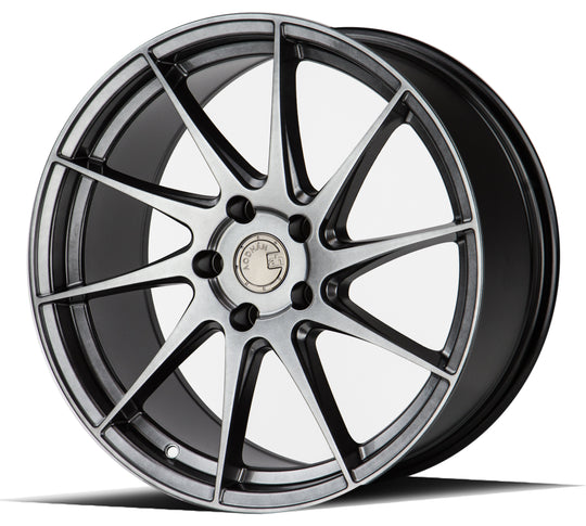 AH91885511435HB_P - Aodhan AH09 (Passenger Side) 18X8.5 5X114.3 ET 35mm Hyper Black - Aodhan Wheels Canada