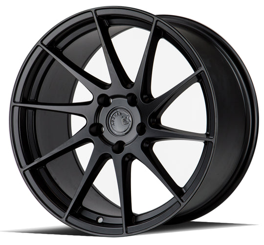 AH91885511435MB_P - Aodhan AH09 (Passenger Side) 18X8.5 5X114.3 ET 35mm Matte Black - Aodhan Wheels Canada
