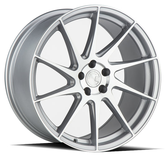 AH91885511435SMF_D - Aodhan AH09 (Driver Side ) 18X8.5 5X114.3 ET 35mm Gloss Silver Machined Face - Aodhan Wheels Canada