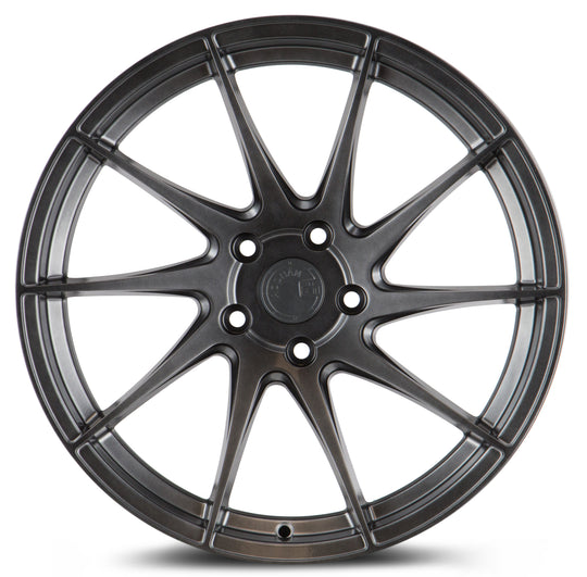 AH91895510035HB_P - Aodhan AH09 (Passenger Side) 18X9.5 5X100 ET 35mm Hyper Black - Aodhan Wheels Canada