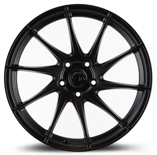AH91895510035MB_P - Aodhan AH09 (Passenger Side) 18X9.5 5X100 ET 35mm Matte Black - Aodhan Wheels Canada