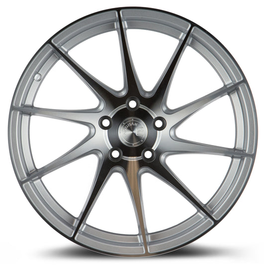 AH91895511435SMF_P - Aodhan AH09 (Passenger Side ) 18X9.5 5X114.3 ET 35mm Gloss Silver Machined Face - Aodhan Wheels Canada