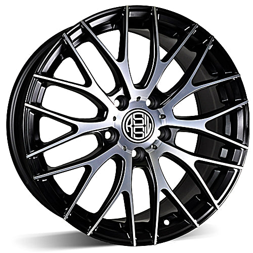 AHA652TBMF - RSSW Touring 16X6.5 5X114.3 ET 40MM Bore 64.1MM Black and Machined Face - RSSW Wheels Canada