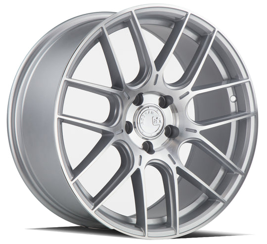 AHX1885511435SMF - Aodhan AH-X 18X8.5 5X114.3 ET 35mm Gloss Silver Machined Face - Aodhan Wheels Canada