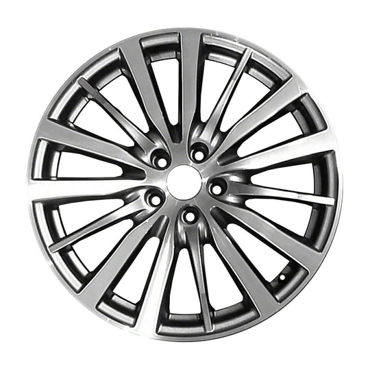 HM985512T - DTD Alloy Wheel OE Take-Off 19X8.5 5X114.3 ET 44mm Silver and Machined - DTD Wheels Canada