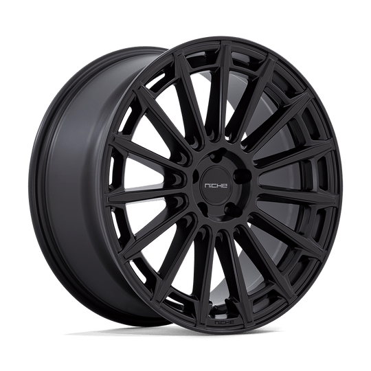 M274209033+38 - Niche M274 Amalfi 20X9 5X108  38mm Matte Black - Niche Wheels Canada