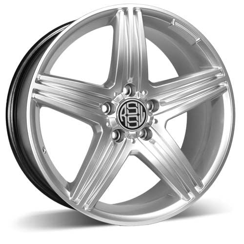 AME780EHS - RSSW Exclusive 17X8 5X112 ET 45MM Bore 66.6MM Hyper Silver - RSSW Wheels Canada