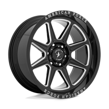 Charger l'image dans la galerie, AC002BB20106118N - American Force AC002 Trail 20X10 6X139.7 -18 mm Gloss Black Milled - American Force Wheels Canada