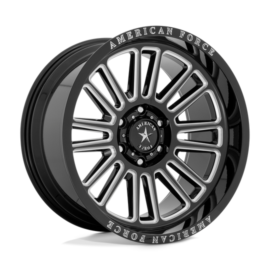 AC003BB22106818N - American Force AC003 Weapon 22X10 6X139.7 -18 mm Gloss Black Milled - American Force Wheels Canada