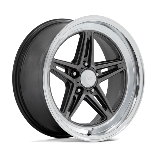 VN514AD20103420N - American Racing Vintage VN514 Groove 20X10 5X120.65 -20mm Anthracite With Diamond Cut Lip - American Racing Vintage Wheels Canada