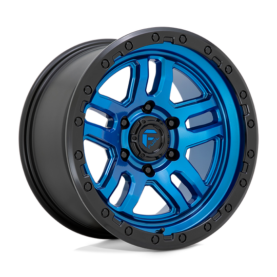 D79017907545 - Fuel Off-Road D790 Ammo 17X9 5X127 -12 mm Blue With Black Lip - Fuel Off-Road Wheels Canada