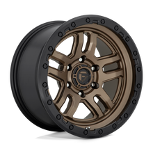 Charger l'image dans la galerie, D70220908750 - Fuel Off-Road D702 Ammo 20X9 6X114.3 ET 1mm Matte Bronze with Black Bead Ring - Fuel Off-Road Wheels Canada