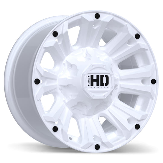 F261-1680-82WN+10C250 - Fast HD AMMO 16X8 8X165.1 10mm Gloss White - Fast HD Wheels Canada