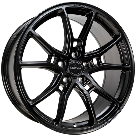 ANO0101985512035SB - Anovia AN-10 19X8.5 5X120 35mm Satin Black - Anovia Wheels Canada