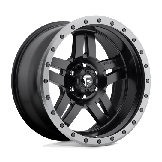 D55720008347 - Fuel Off-Road D557 Anza 20X10 6X139.7 ET -18mm Matte Black with Gunmetal Ring - Fuel Off-Road Wheels Canada