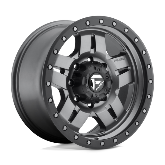 D55820008347 - Fuel Off-Road D558 Anza 20X10 6X139.7 ET -18mm Matte Gunmetal with Black Bead Ring - Fuel Off-Road Wheels Canada
