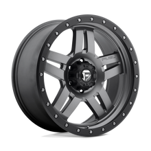 Load image into Gallery viewer, D55820908357 - Fuel Off-Road D558 Anza 20X9 6X139.7 20mm Matte Gun Metal Black Bead Ring - Fuel Off-Road Wheels Canada
