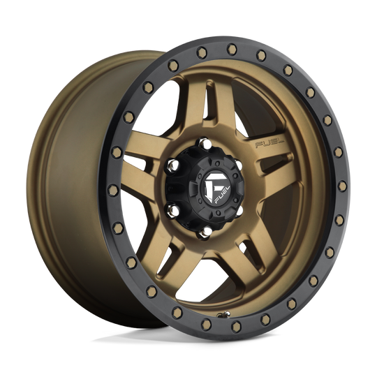 D58316808345 - Fuel Off-Road D583 Anza 16X8 6X139.7 ET 1mm Matte Bronze with Black Bead Ring - Fuel Off-Road Wheels Canada