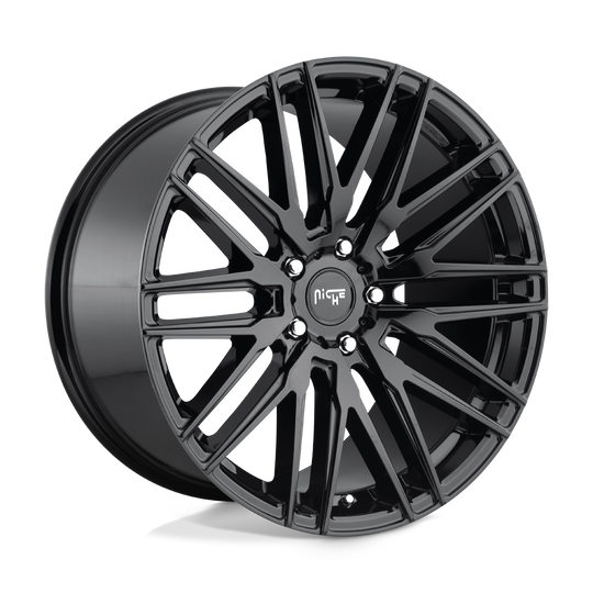 M164229030+45 - Niche M164 Anzio 22X9 5X130  45mm Gloss Black - Niche Wheels Canada